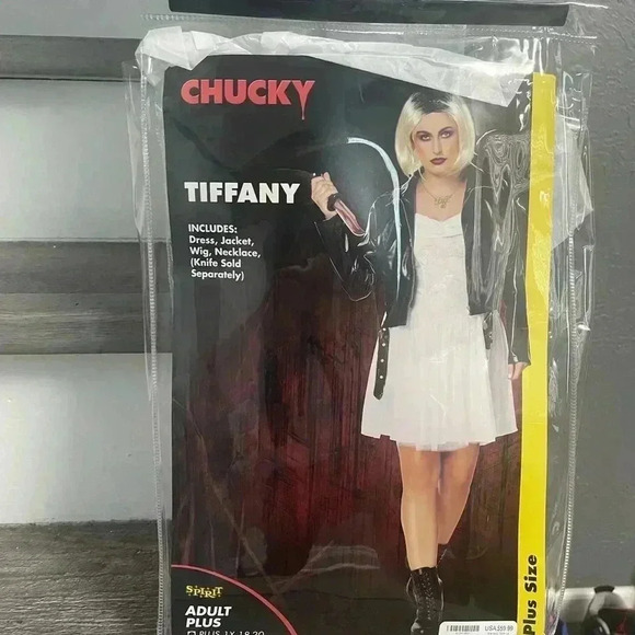 Bride of chucky Tiffany Halloween costume plus size 1x
